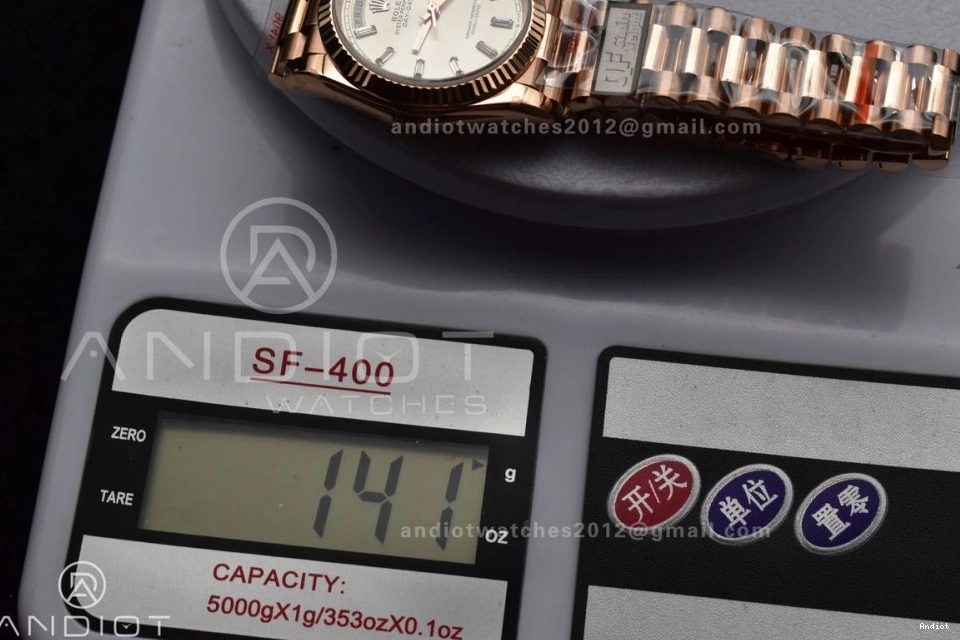 Weight) RG Best QF vr3255 Diamond Dial on Steel Stick 904L Bracelet President 36 with Silver Edition (Gain V5 DayDate 0209